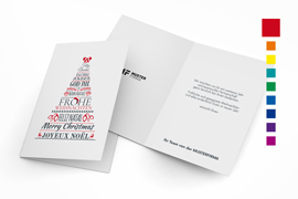 Firmen-Weihnachtskarte „Tannenbaum“