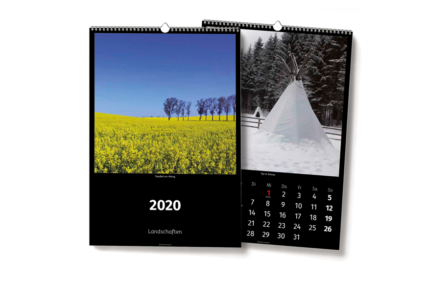 A3-Wandkalender (Kalendarium weiß), hoch