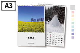 A3-Wandkalender (Kalendarium schwarz), hoch