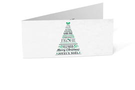Firmen-Weihnachtskarte „Tannenbaum“