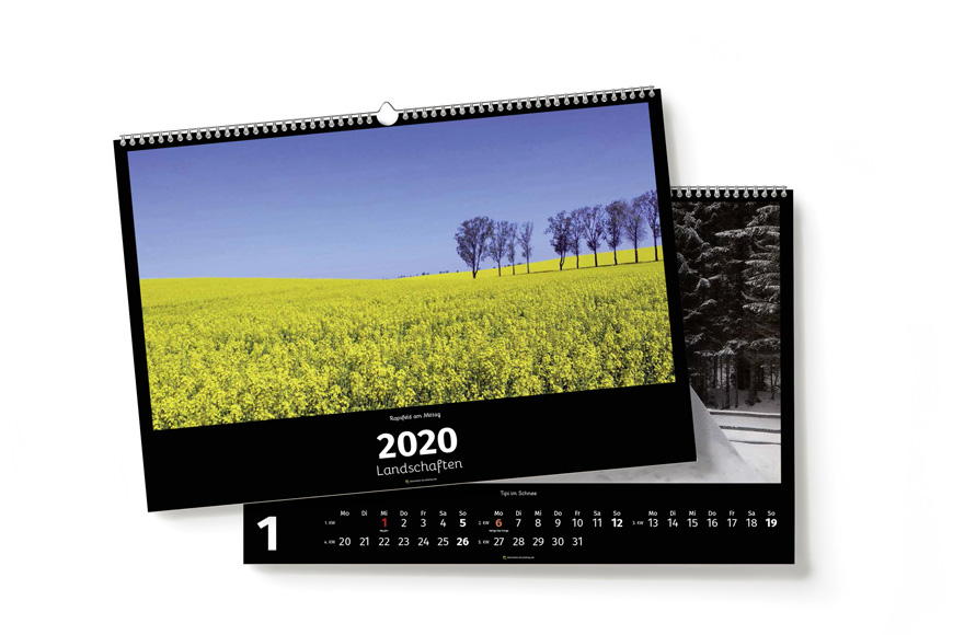 A3-Wandkalender (Kalendarium weiß), quer