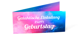 Geburtstagseinladung „Galaxy“