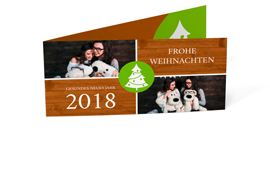 Weihnachtskarte „Paneele Weihnachtsbaum“