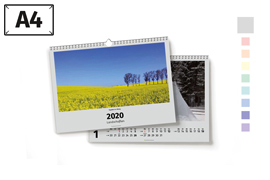 A4-Wandkalender (Kalendarium schwarz), quer